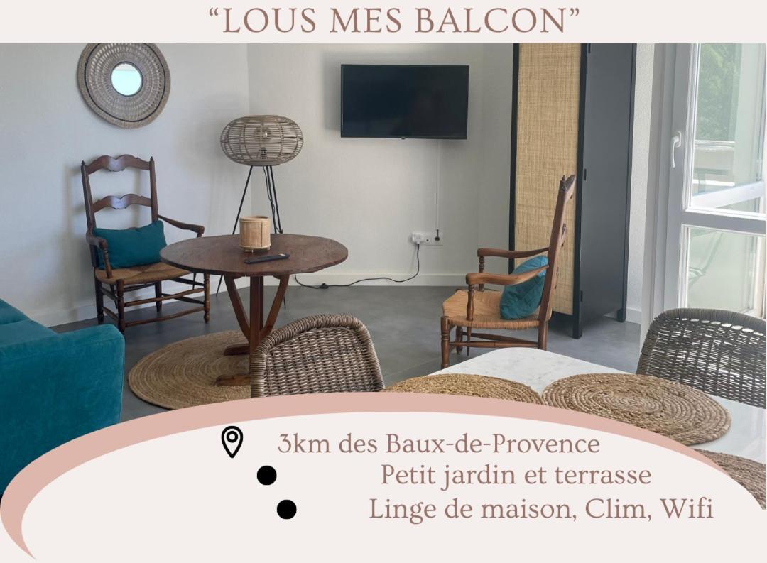 "Lou Mes" Les Baux Balcon 아파트 외부 사진